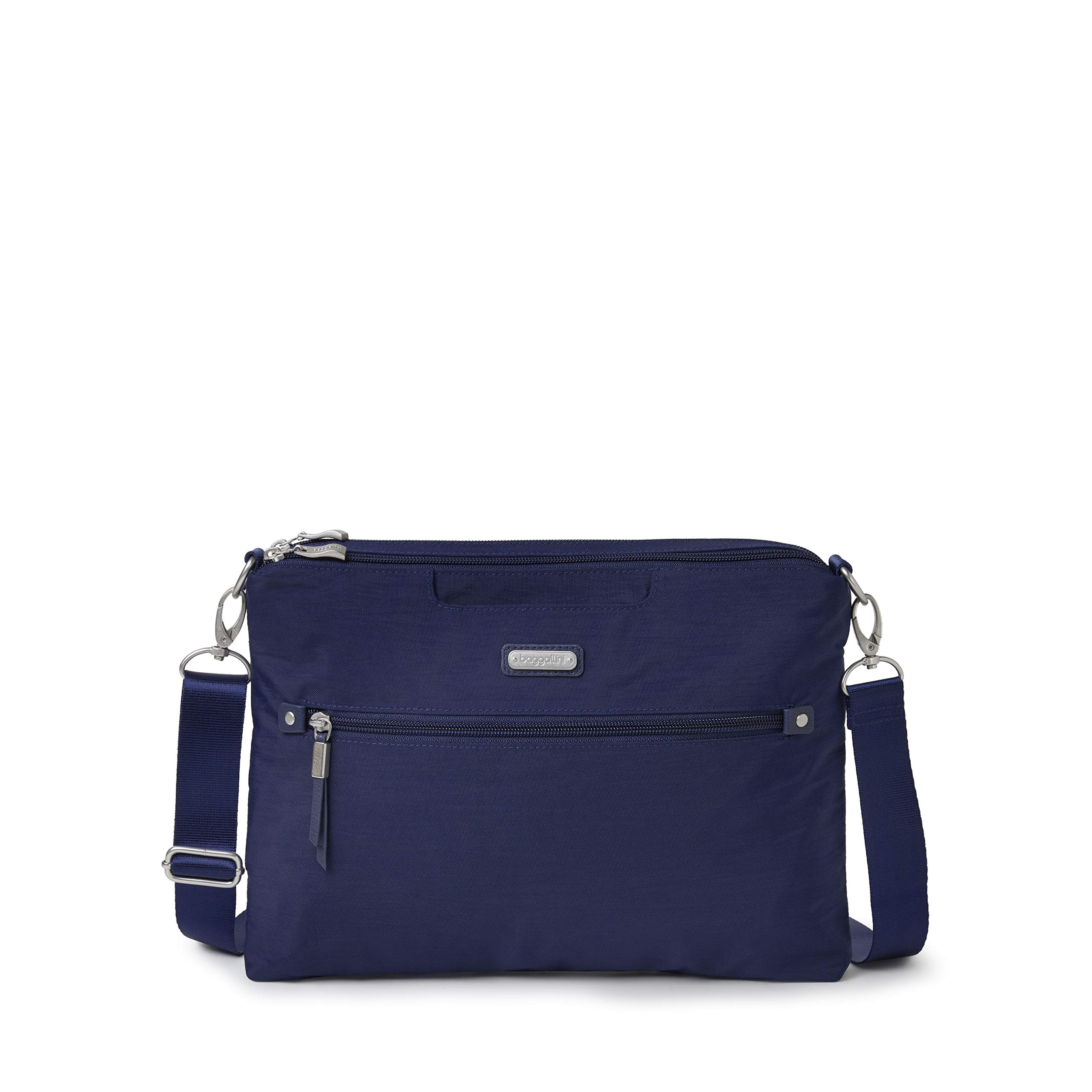 Baggallini New Classic Five Blocks Crossbody Bag - Stylish & Lightweight Shoulder Purse for Women, Travel, Work & Everyday Use
