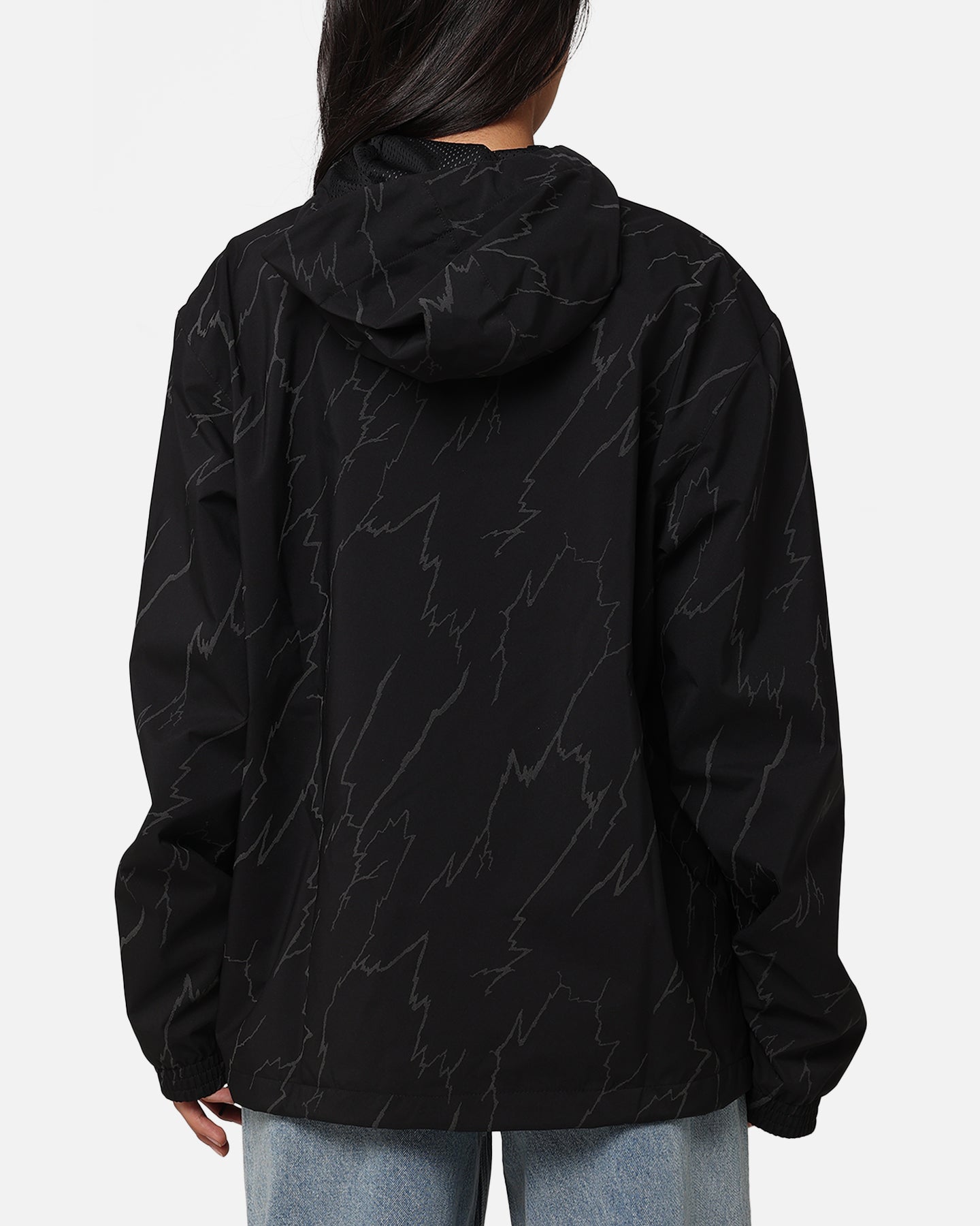 Adidas Lightning Windbreaker Jacket for Men & Women - Lightweight Water-Resistant Running Jacket - Black Windbreaker for Outdoor Sports, Jogging & Hiking