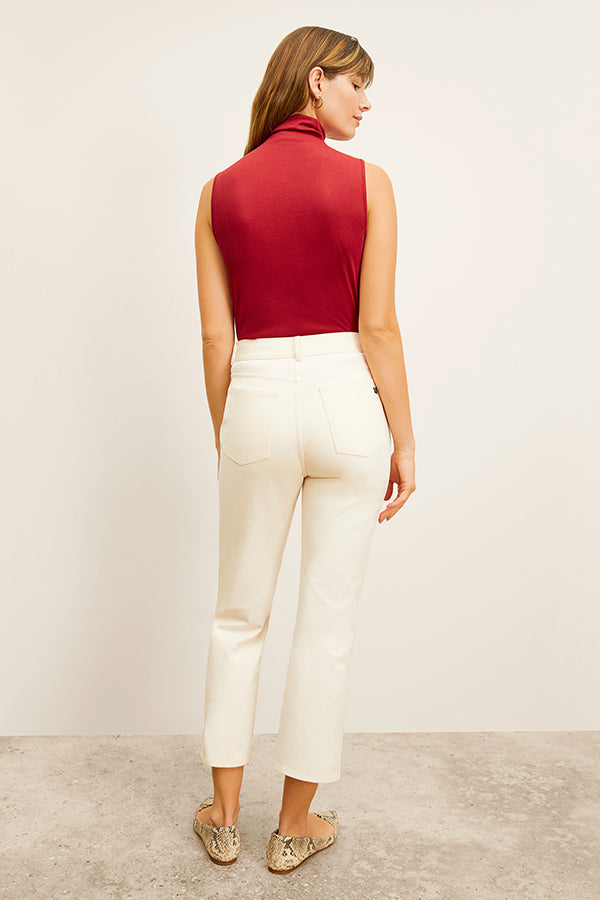 Vintage 90s Daria High-Waisted Eco-Friendly Jeans - Better Than Denim in Bright Ivory | Retro Fashion for Women, Casual Wear & Street Style Outfits
