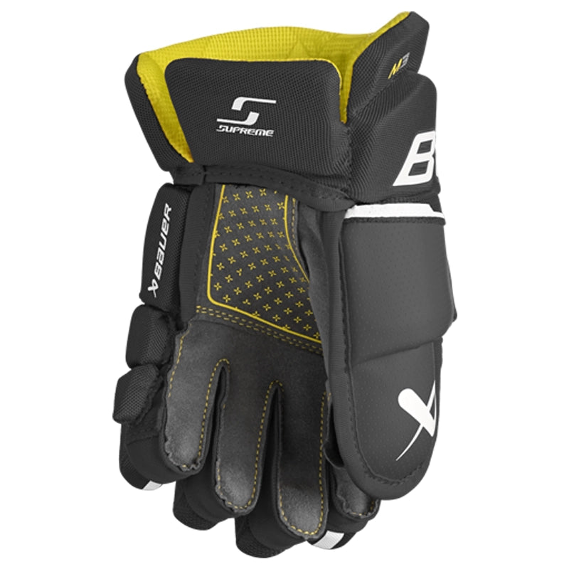 Bauer Supreme M3 Junior Hockey Gloves - Lightweight & Durable for Youth Players - Perfect for Ice Hockey Training & Games