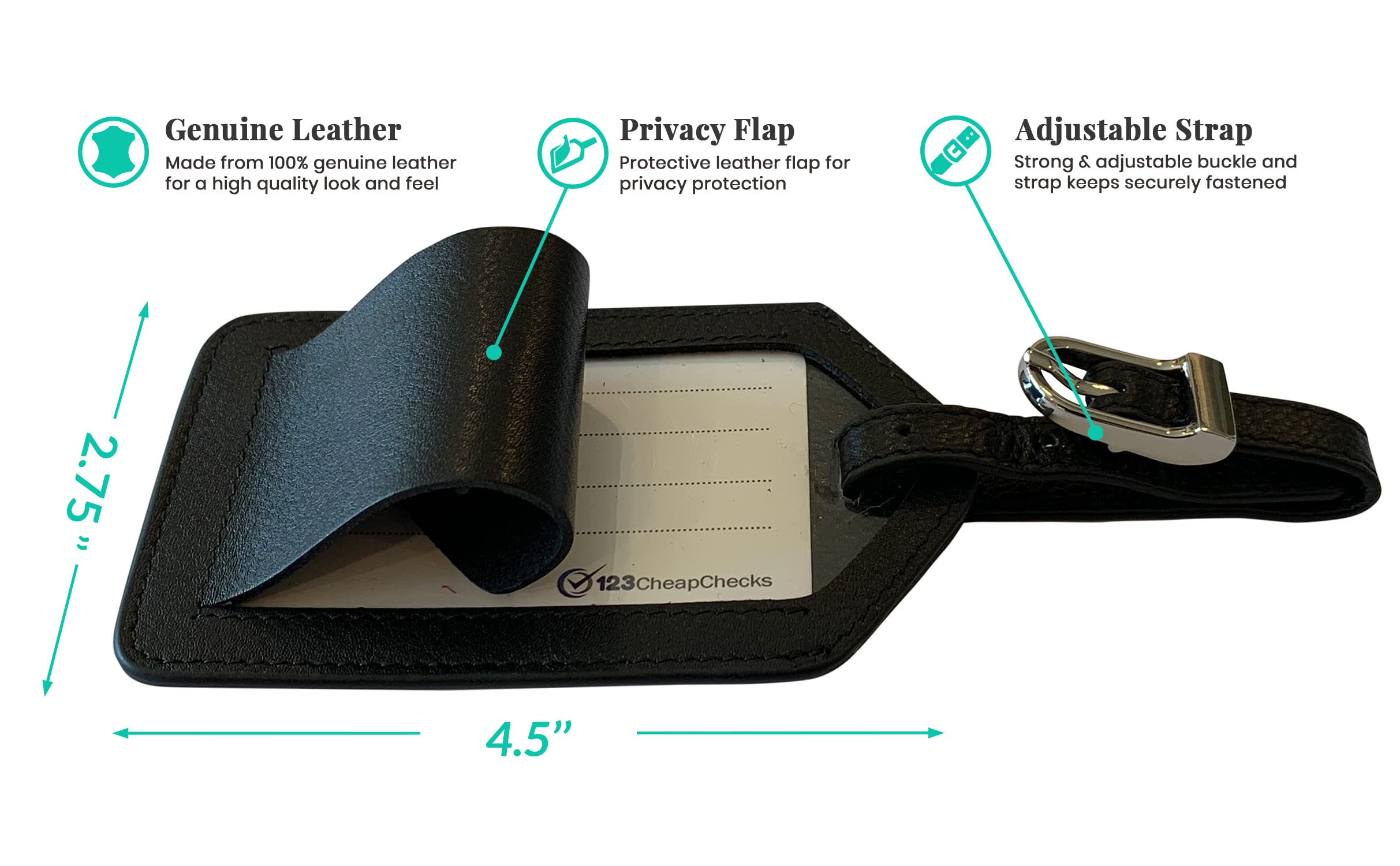Personalized Monogrammed Black Leather RFID Passport Cover Holder & Luggage Tag Set - Travel Essentials for International Flights & Business Trips