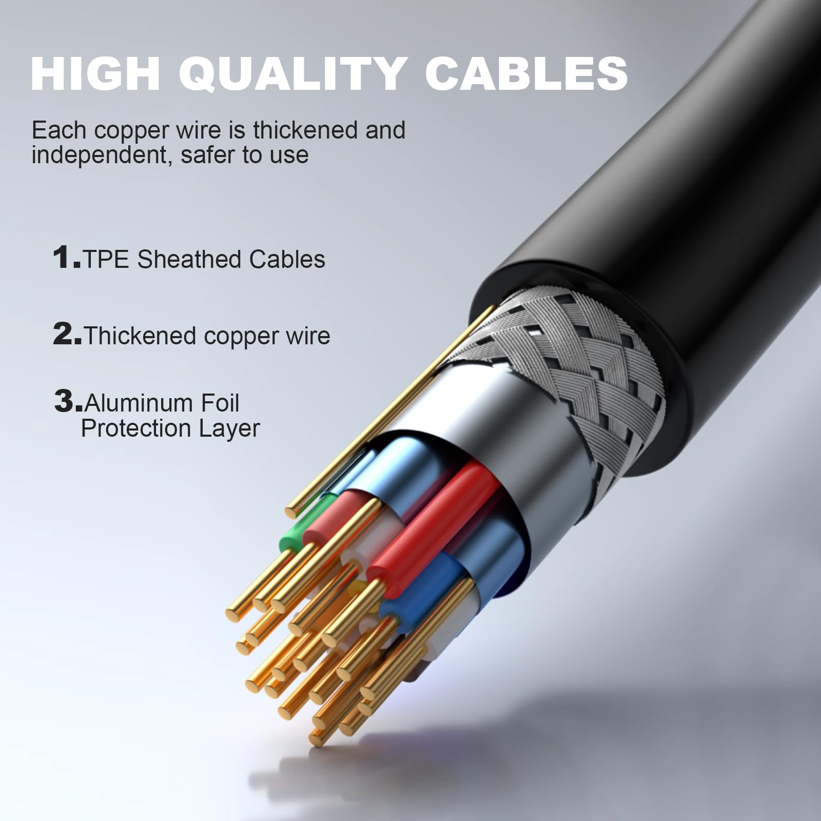 SteelSeries Arctis 5 Replacement Audio Cable - Compatible with Arctis 3/5/7/Pro/Prime Gaming Headsets - 5ft Durable Braided Cord for PC, PS4, PS5, Xbox - Perfect for Gaming, Streaming & Online Meetings
