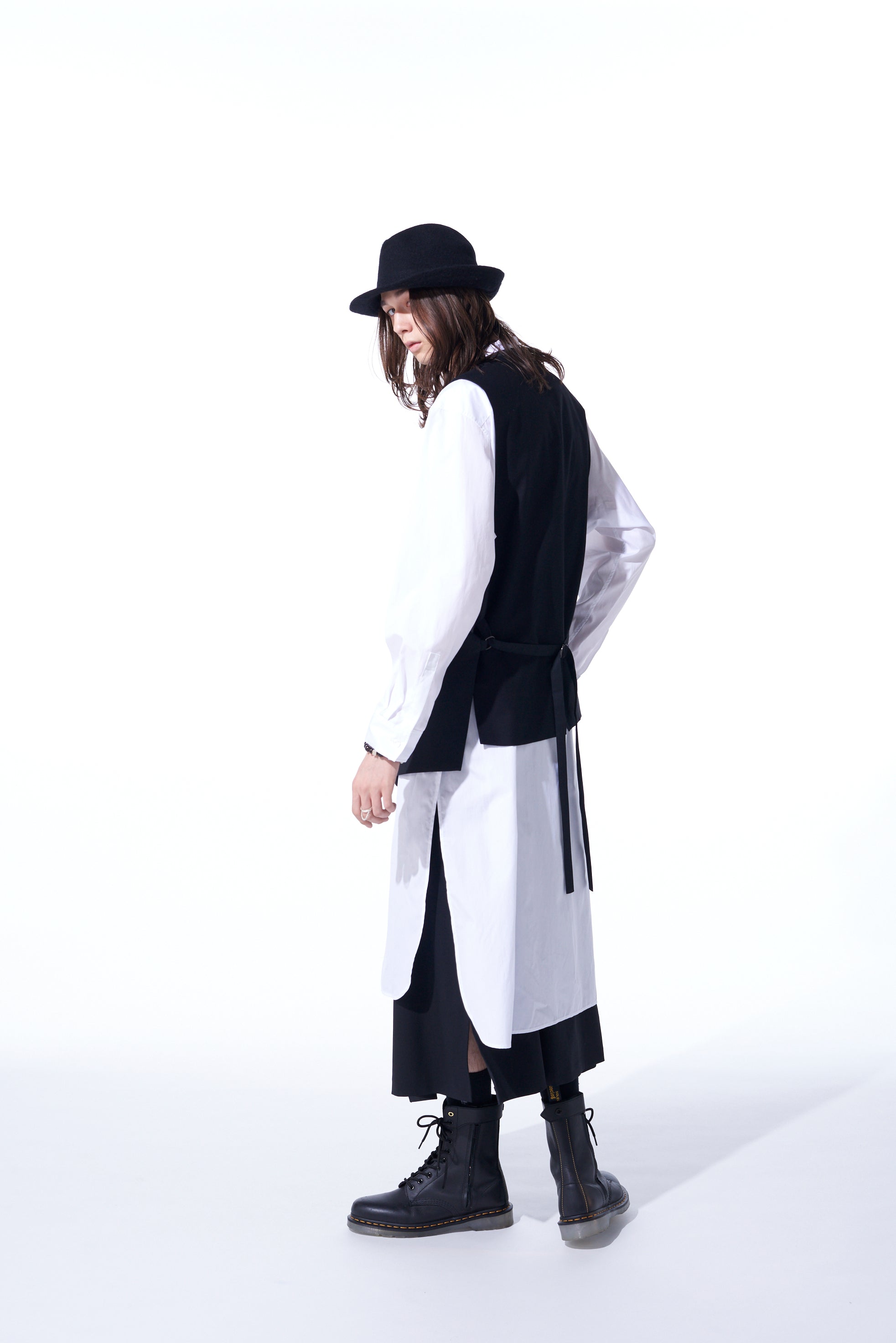 Premium Cotton Broadcloth Stand Collar Long Shirt with Rounded Hem - Classic Casual Wear for Men & Women | Perfect for Office, Dating & Everyday Outfits