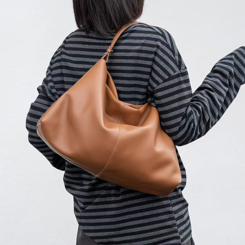 Stylish Spacious Leather Shoulder Bag for Women - Durable Crossbody Purse with Multiple Pockets - Perfect for Work, Travel & Everyday Use