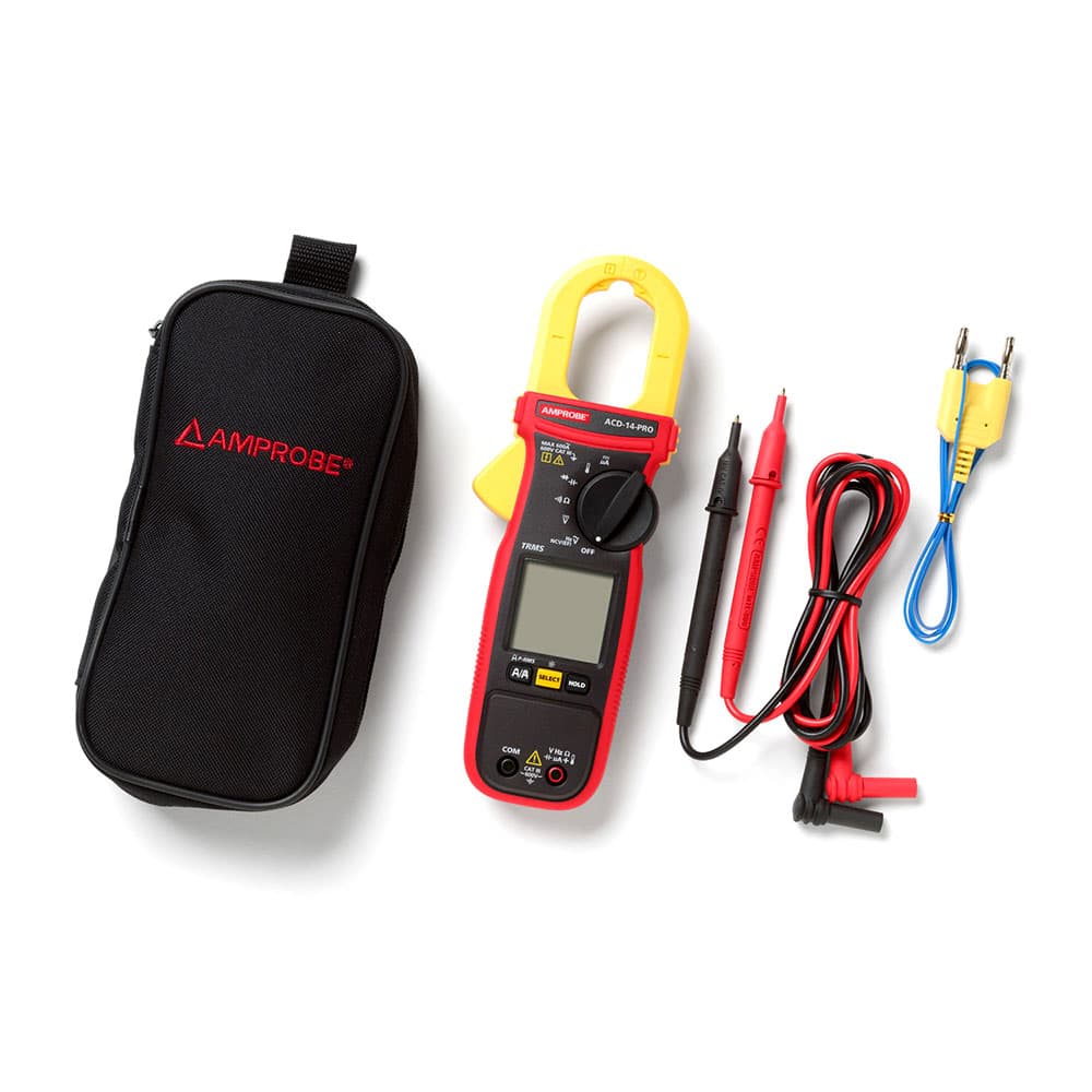 Amprobe 4718977 ACD 14 PRO 600V/600A TRMS Dual Display Autoranging HVAC Clamp Meter - Professional Electrical Tester for HVAC, Electricians & Home Use