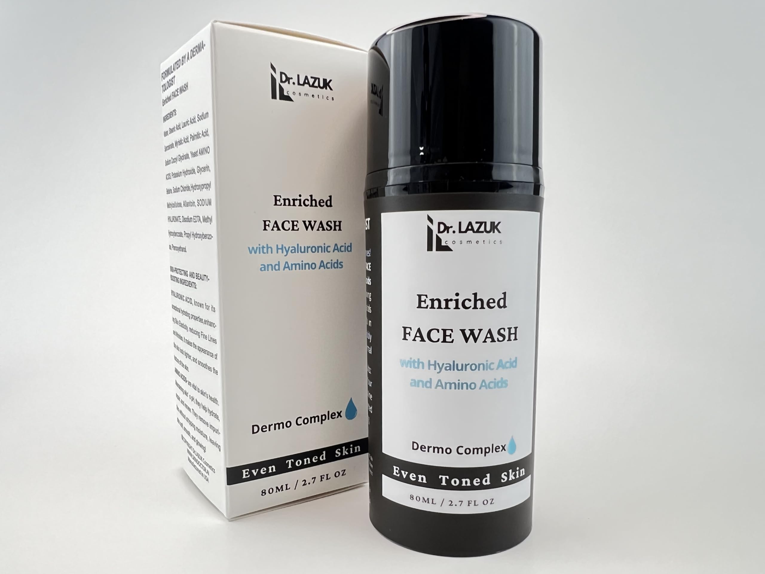 Hydrating Face Wash with Hyaluronic Acid & Amino Acids for Normal to Dry Skin - Gentle Daily Cleanser for Soft, Glowing Skin | Perfect for Morning & Night Routine
