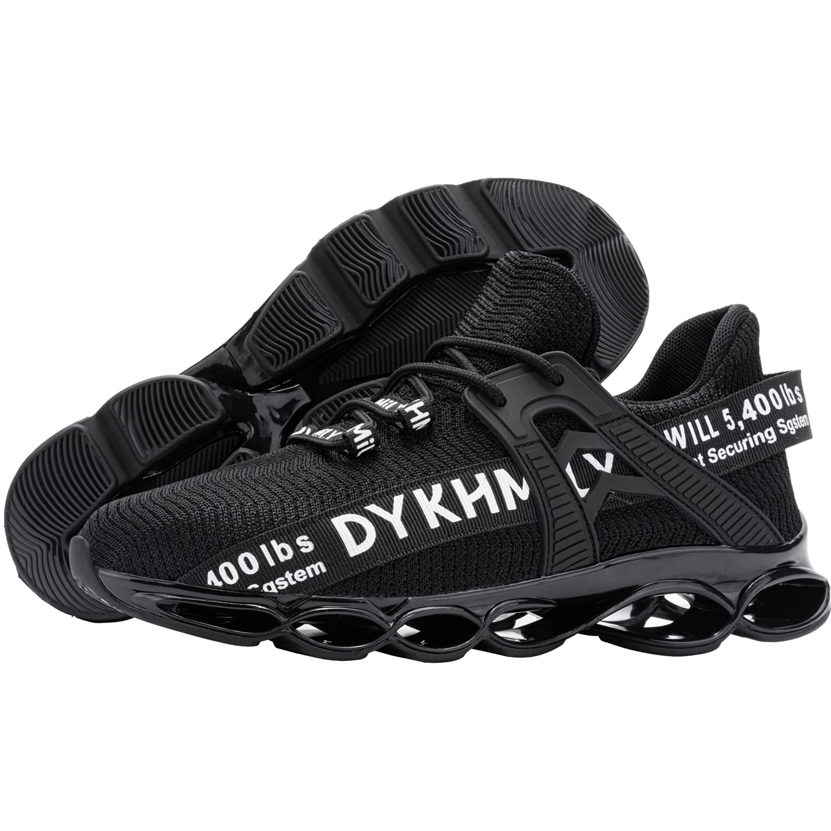 **DYKHMILY Women's Steel Toe Sneakers - Lightweight Slip-On Safety Shoes for Work, Wide Width, Breathable & Comfortable - Perfect for Construction, Warehouse & Outdoor Jobs**