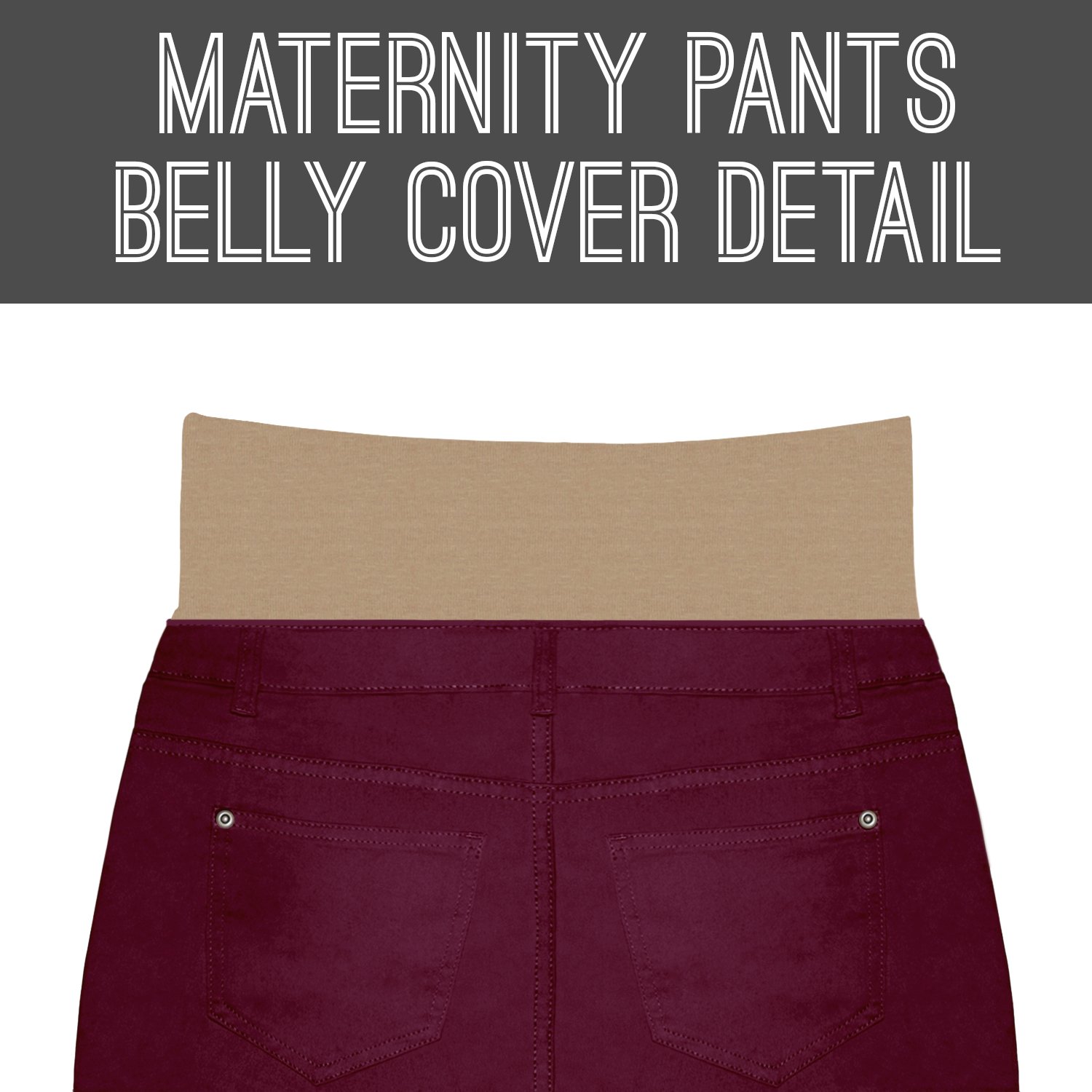 Hybrid & Company Super Comfy Stretch Women's Maternity Bootcut Jeans with Real Pockets - Perfect for Pregnancy Comfort & Everyday Wear