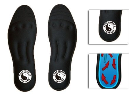 HealthmateForever Acupressure Massage Insoles for Women (Size 8.5-9.5) - Pain Relief Foot Pads with Dynamic Glycerine Liquid for Sore Feet, Improves Circulation & Relaxation - Perfect for Work, Travel & Daily Comfort