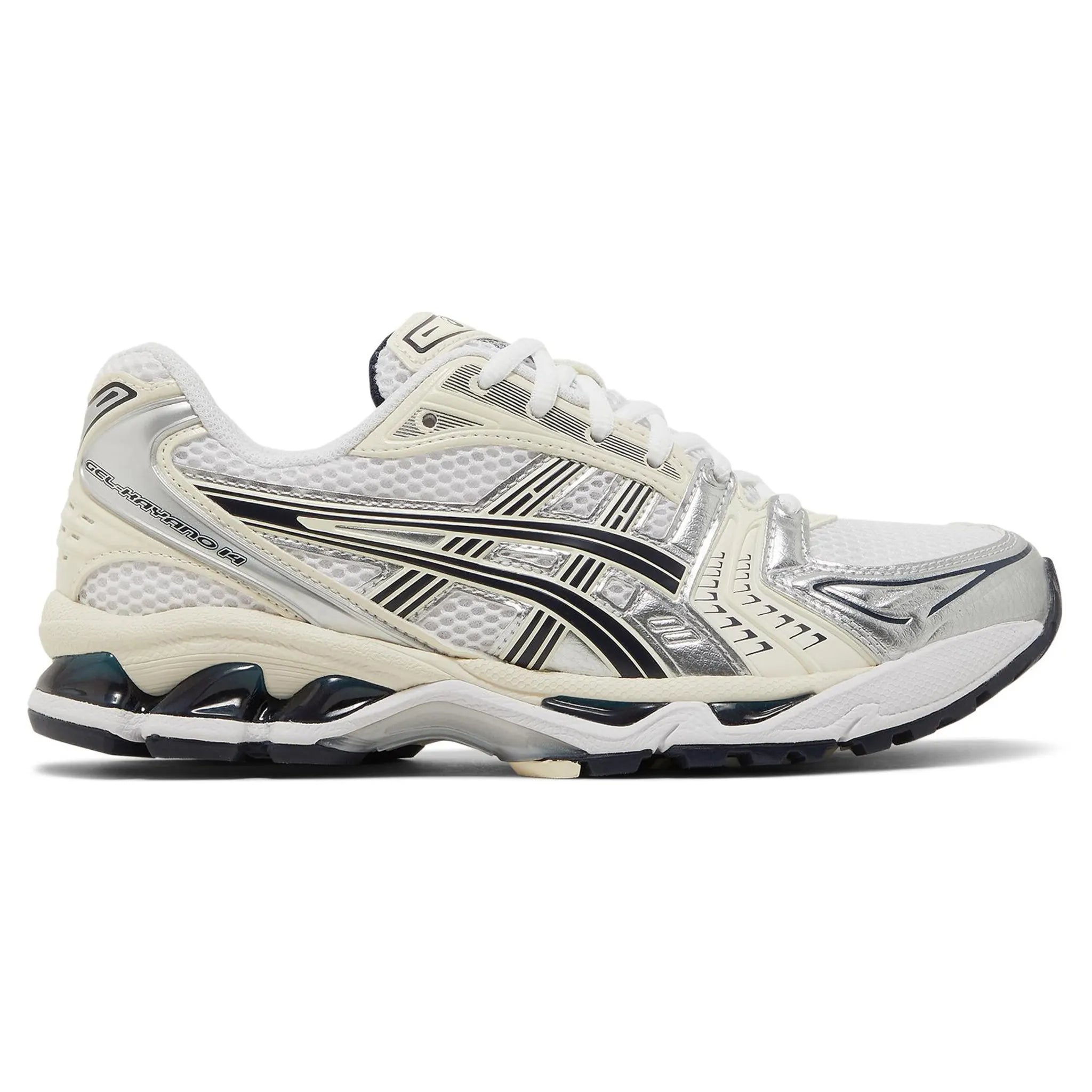 ASICS Gel Kayano 14 Women's Running Shoes - White Midnight | Lightweight Cushioned Sneakers for Jogging, Gym Workouts & Everyday Wear