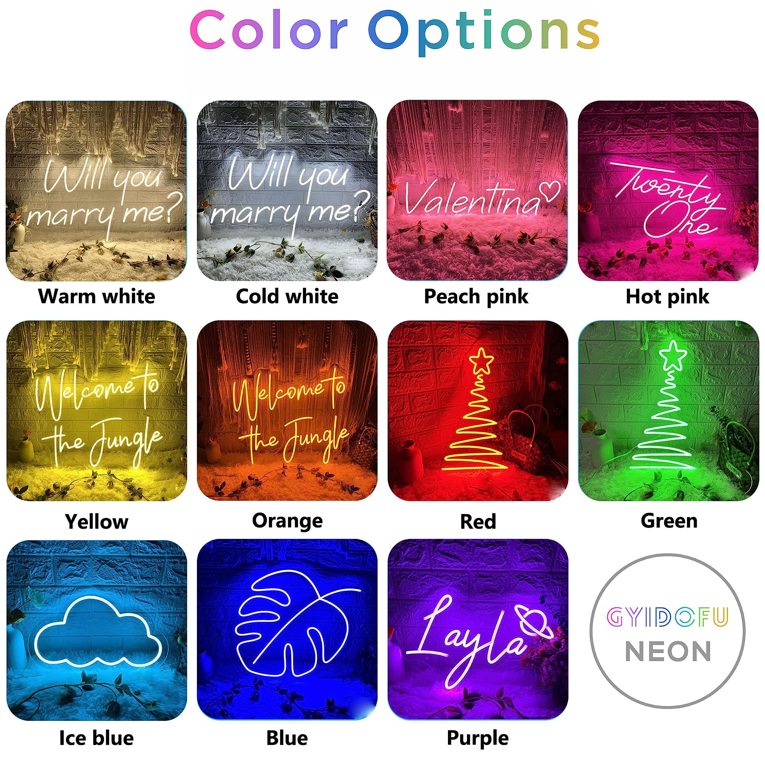 Custom LED Neon Signs - Personalized Large Name Lights for Wedding, Birthday, Events | Wall Decor for Bedroom, Gym, Office, Coffee Bar & Shop | Unique Gift & Business Signage
