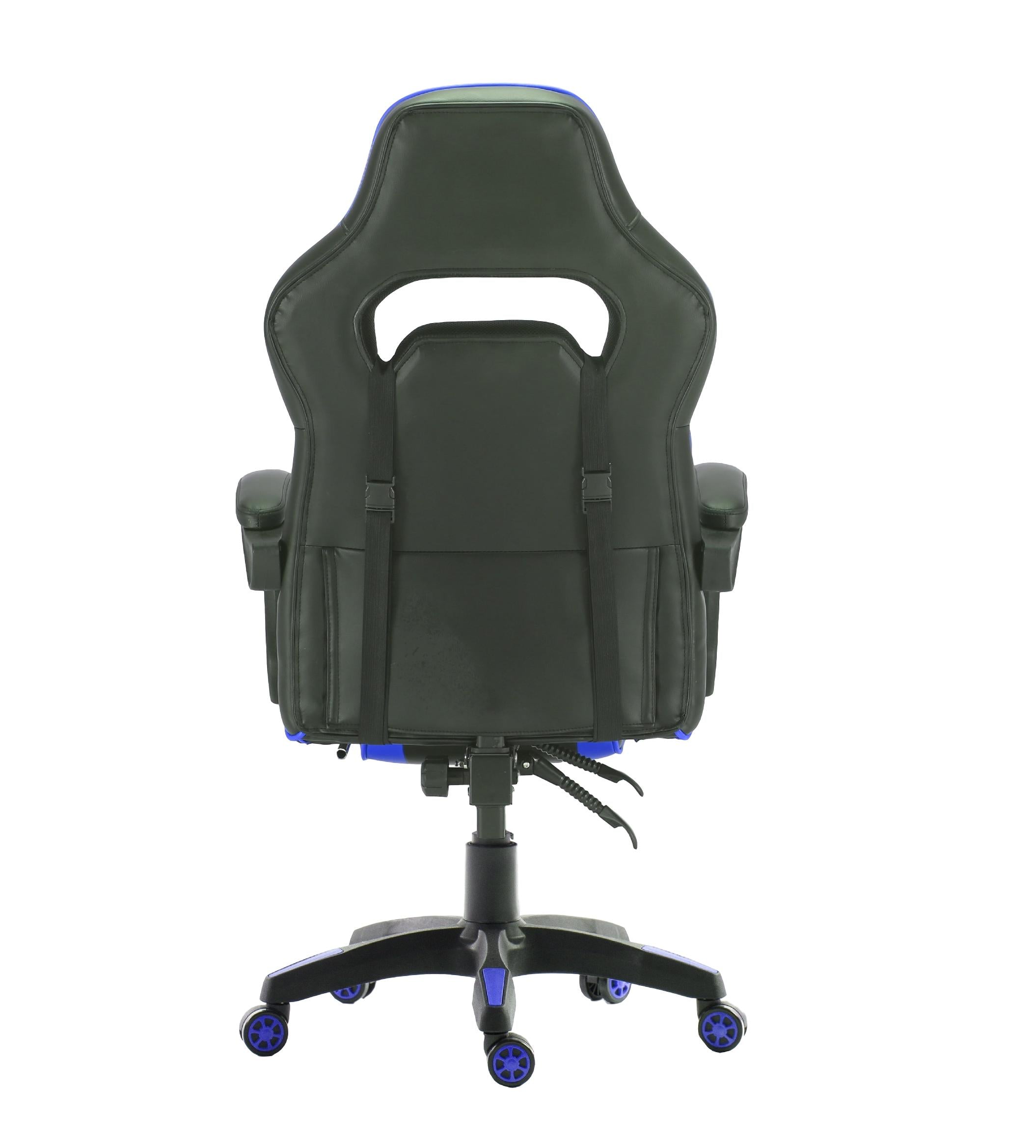 Ergonomic Footrest for Gaming Chairs - Adjustable 055 Series Footrest (Black & Blue) - Perfect for Office, Gaming & Home Comfort