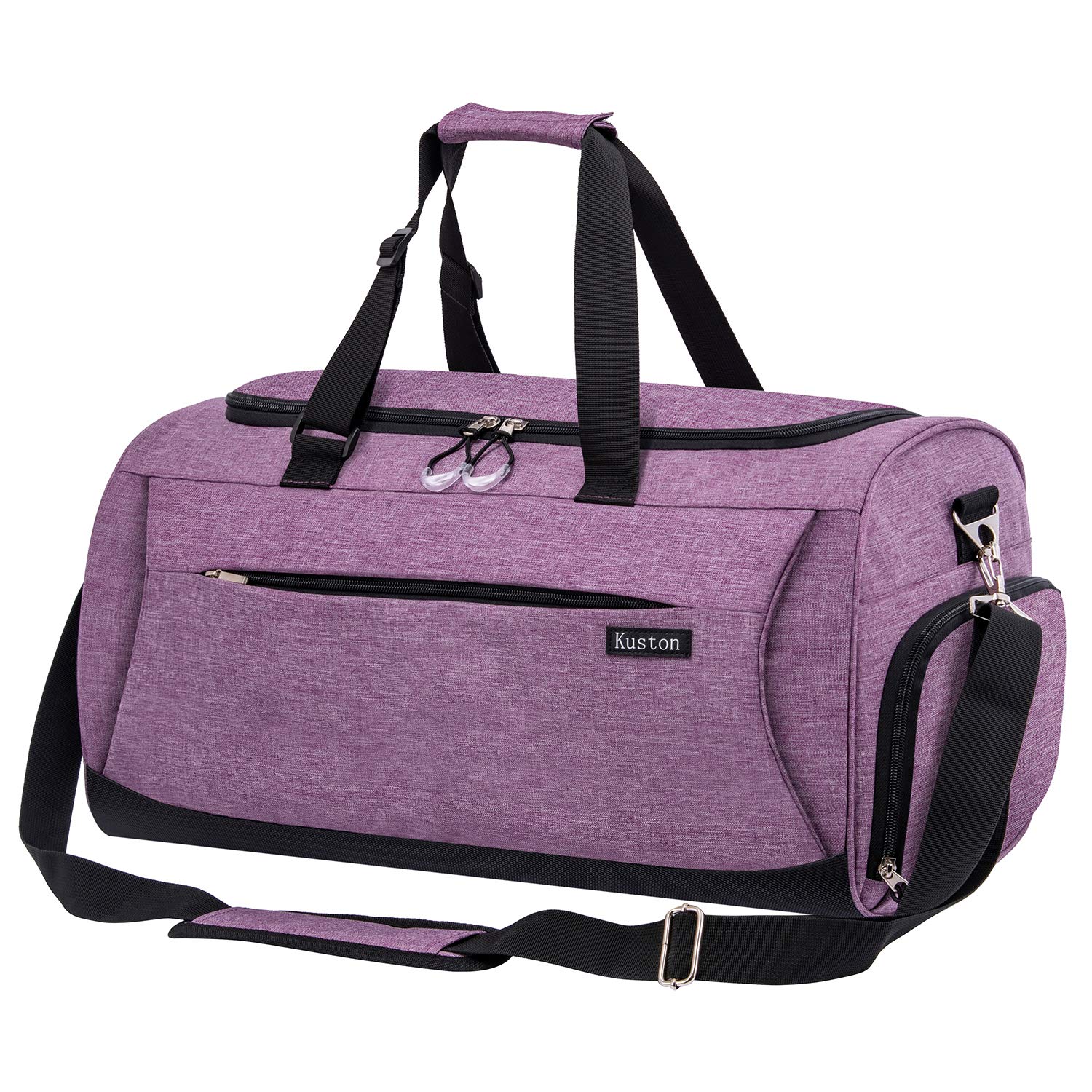 Kuston Sports Gym Bag with Shoes Compartment & Wet Pocket - Durable Gym Duffel Bag for Men & Women - Perfect for Workout, Travel & Overnight Trips