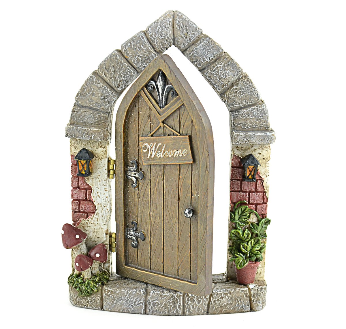 Miniature Fairy Garden Doors - Enchanted Gnome & Fairy Garden Accessories for DIY Mini Gardens - Perfect for Fairy Houses, Terrariums & Backyard Decor