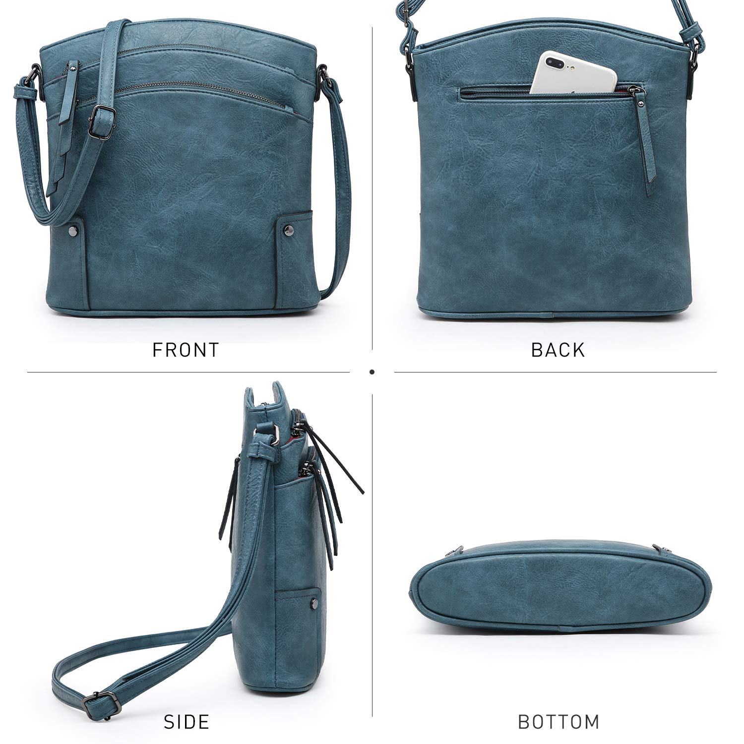 VONMAY Women's Crossbody Bag with Multiple Pockets - Stylish Shoulder Purse for Everyday Use, Travel & Shopping