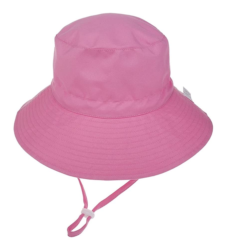 YIWANGO Baby Sun Hat for Girls & Boys 0-6 Months - UPF 50+ UV Protection Bucket Hat for Summer, Beach, Outdoor Activities (Pink) - Perfect for Pool, Park & Vacation