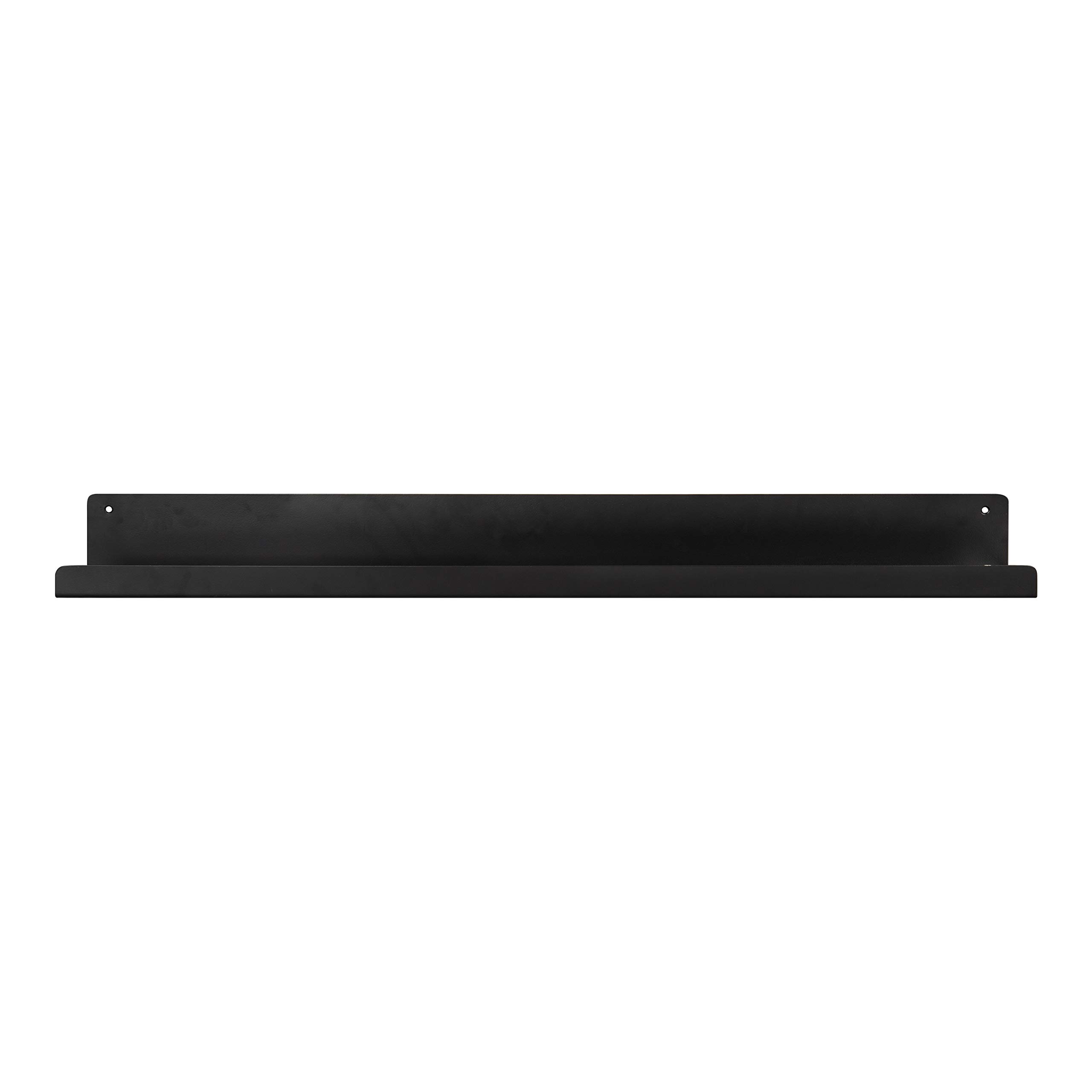 Kate and Laurel Mezzo 36-Inch Modern Metal Floating Shelf - Black Contemporary Wall Ledge for Home Decor | Perfect for Living Room, Bedroom & Office Display