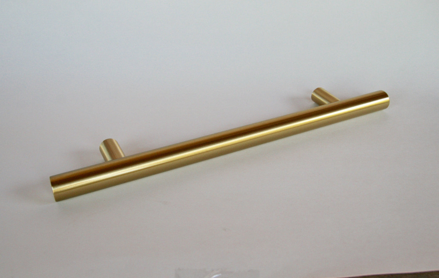Satin Brass Fridge T Bar Handle - 8 Inch Cabinet Pull for Kitchen Appliances - Perfect for Refrigerators, Dishwashers & Cabinets