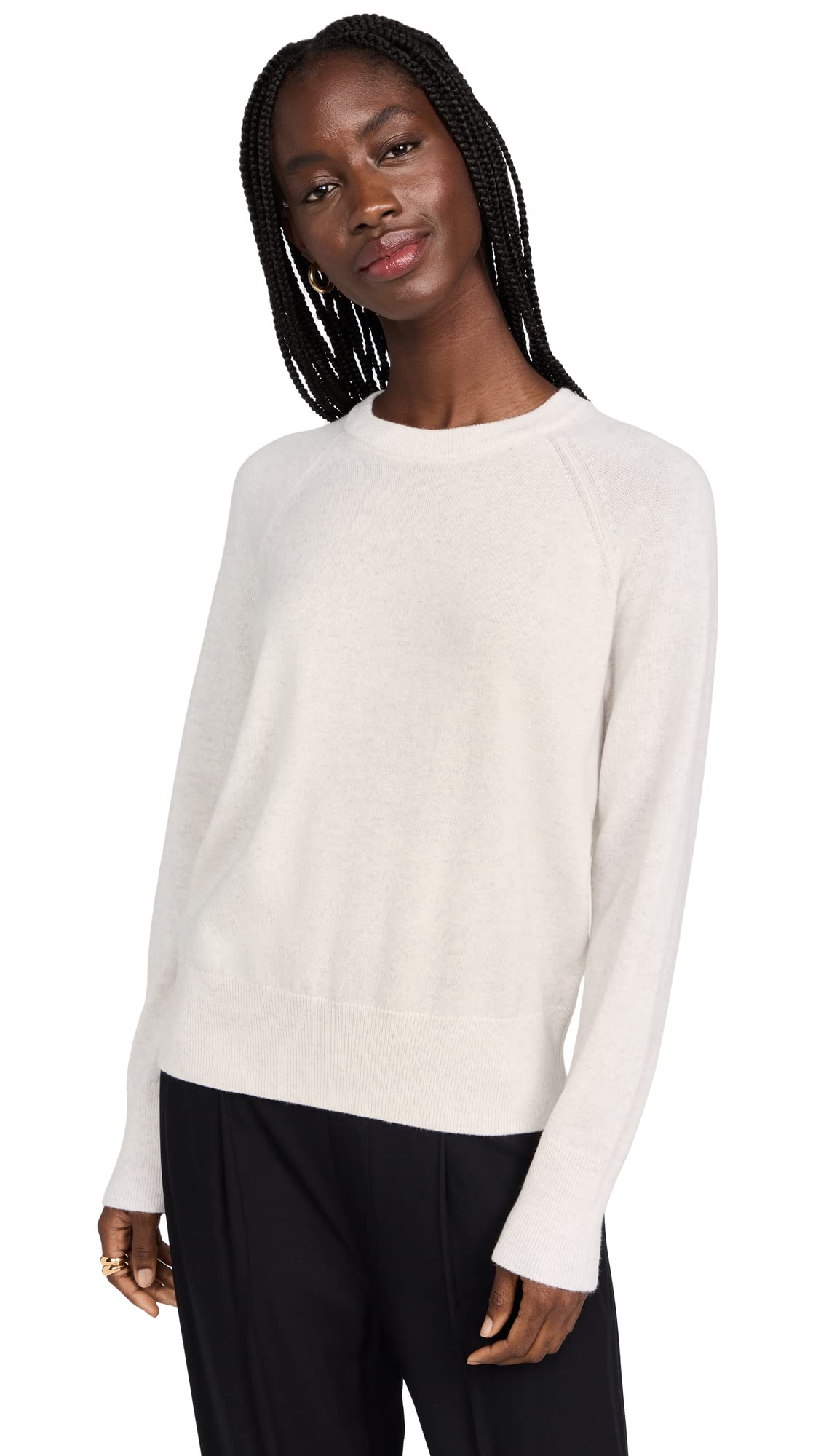 Vince Women's Long Sleeve Sweater - Soft Cashmere Blend Knit Pullover for Fall & Winter | Office Wear, Casual Outfits, Date Night & Holiday Style
