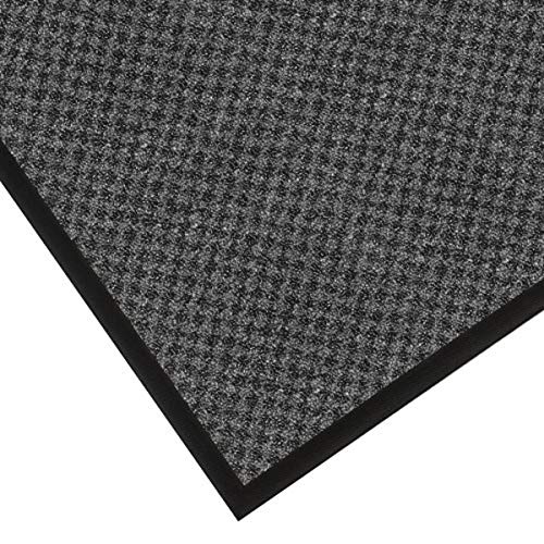 NoTrax 145 Preference™ Vinyl Backed Entrance Mat - 3' x 6' Charcol - Heavy Duty Doormat for Home, Office & Commercial Use - Water Absorbent, Durable & Easy to Clean - Perfect for High Traffic Areas, Entryways & Mudrooms