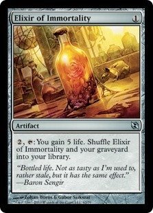 Magic The Gathering Elixir of Immortality Card - Duel Decks: Elspeth vs Tezzeret - MTG Collectible Trading Card Game for Deck Building & Strategy Battles