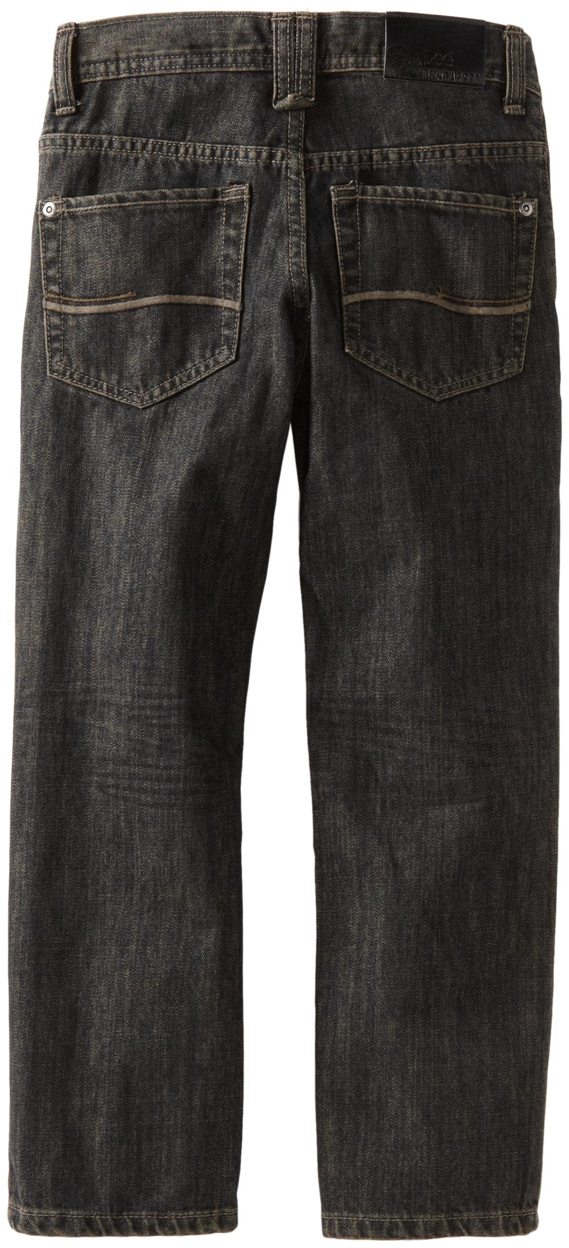 Lee Big Boys' Skinny Straight Leg Dungaree Jeans - Durable Denim Pants for School, Play & Everyday Wear | Comfortable Fit for Active Kids