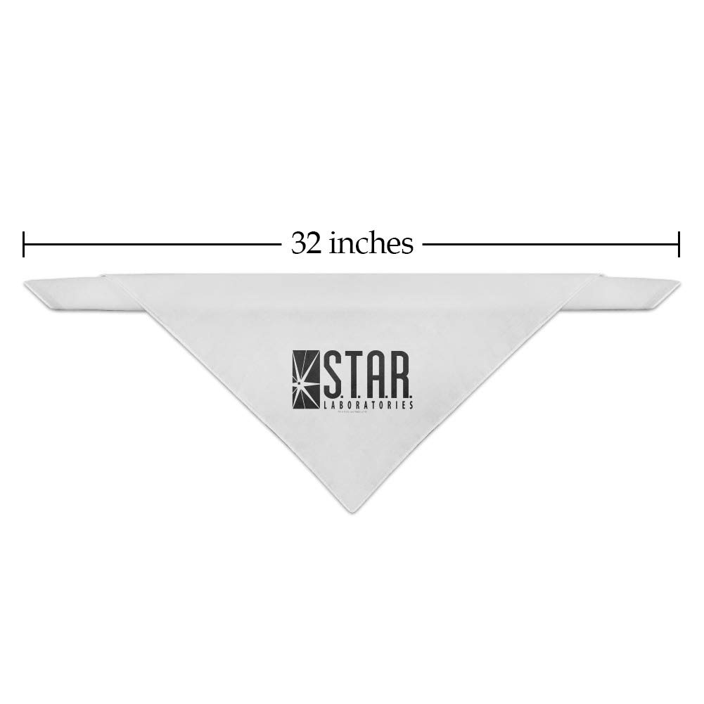 The Flash TV Series Star Labs Logo Dog Bandana - Superhero Pet Costume Accessory for Cosplay, Halloween & Comic Con