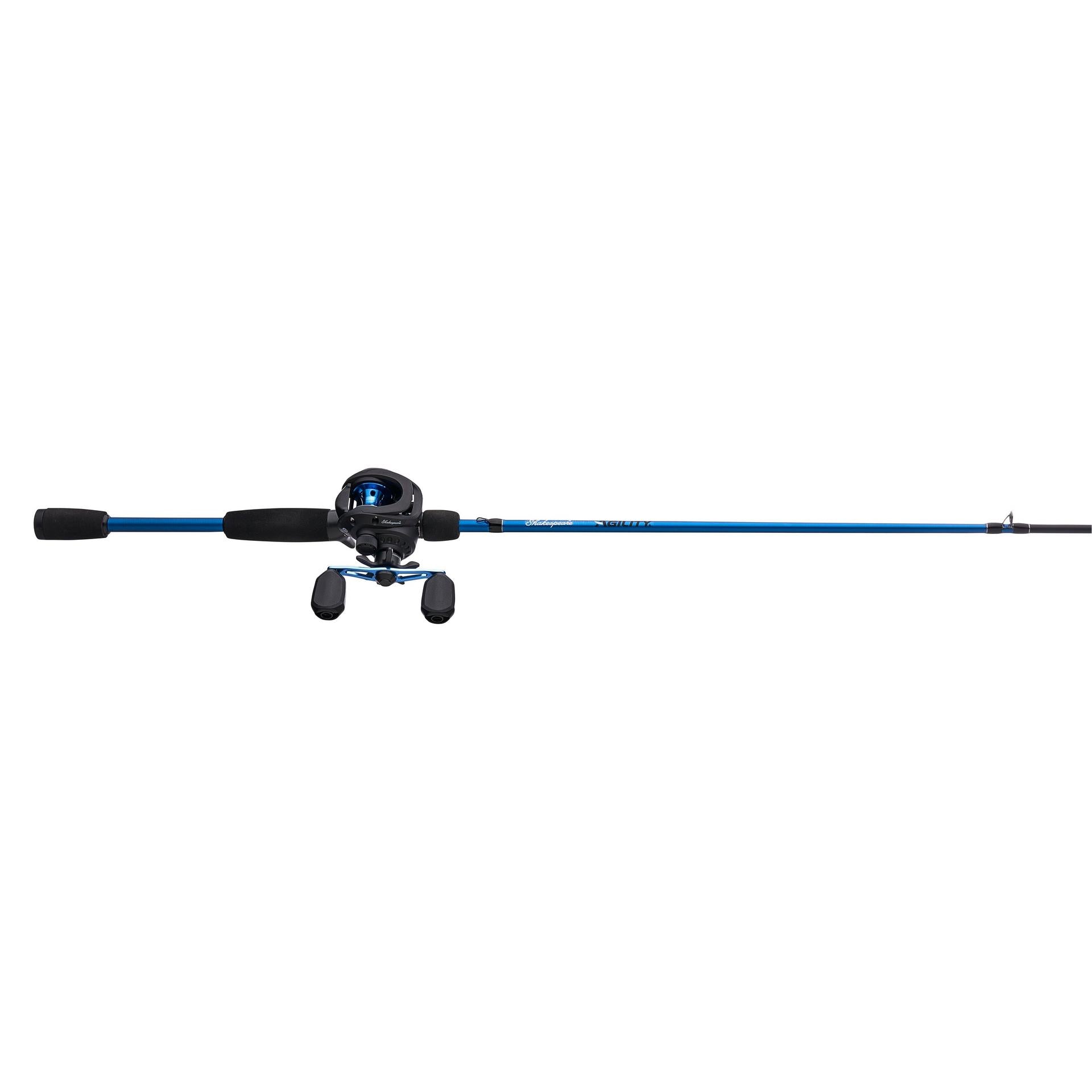 Agility® Baitcast Fishing Rod and Reel Combo - Lightweight Graphite Baitcasting Setup for Bass, Walleye, Pike Fishing | Perfect for Freshwater Lakes, Rivers, and Saltwater Shore Casting