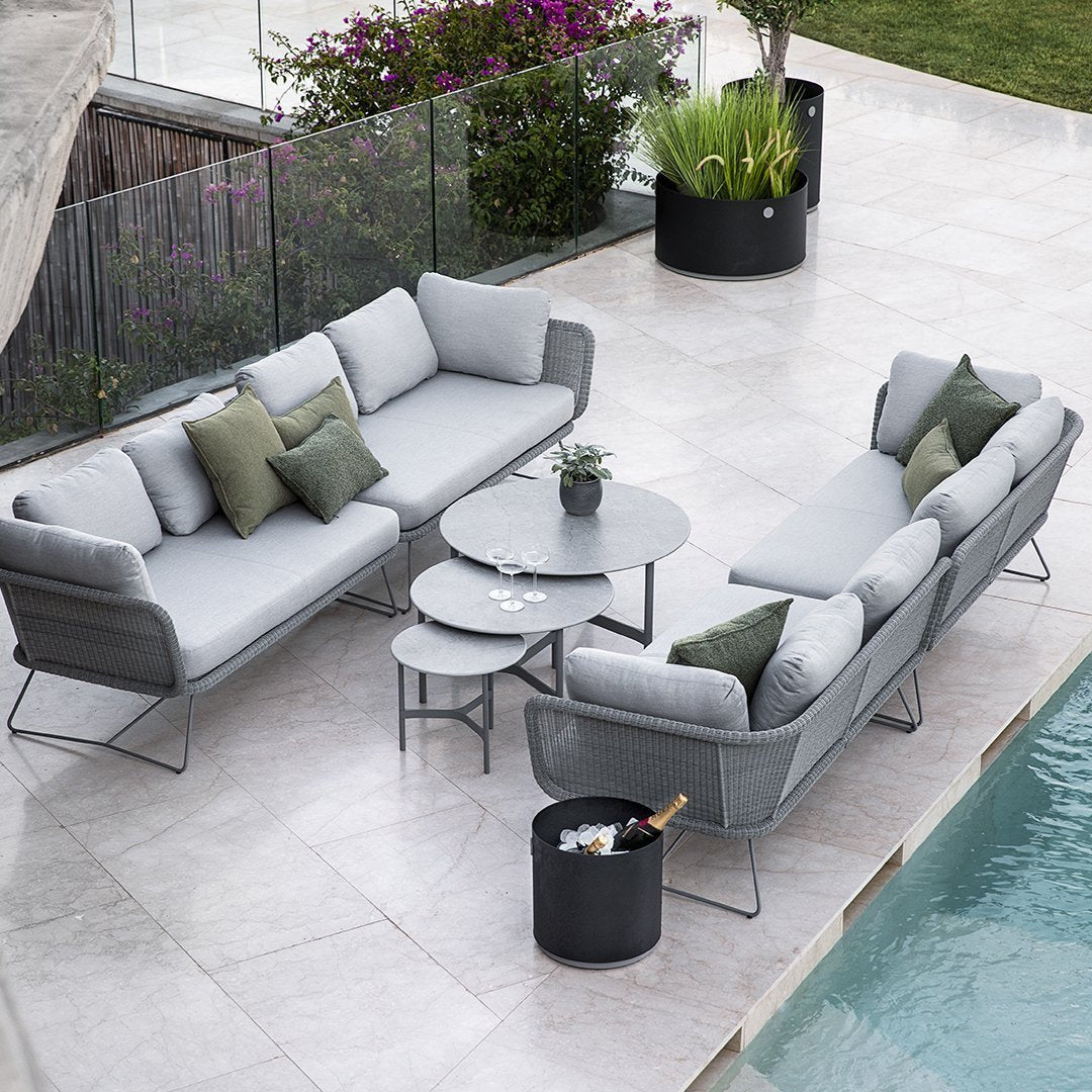 Horizon Outdoor Modular Sofa Set - Waterproof & UV Resistant Patio Furniture for Backyard, Garden, Poolside - Comfortable & Durable Sectional Couch with Removable Cushions