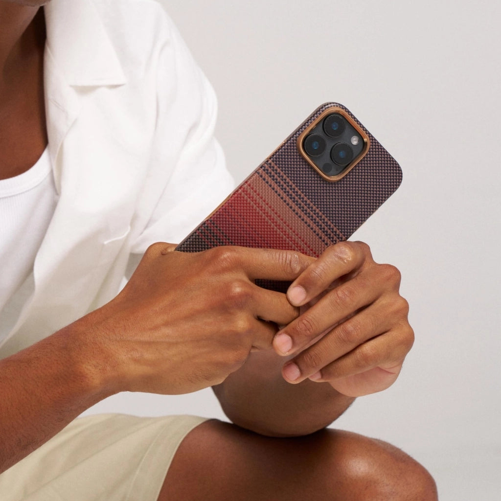 Sunset Moonrise Phone Case - Trendy Protective Cover for iPhone & Android - Perfect for Travel, Outdoor Adventures & Everyday Use