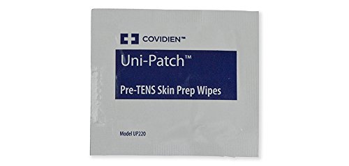 Uni-Patch TENS Clean-Cote Skin Wipes - 10 Boxes (50 Wipes per Box, 500 Total) for Electrode Preparation & Pain Relief Therapy | Pre-Treatment, Post-Treatment & Daily Skin Care