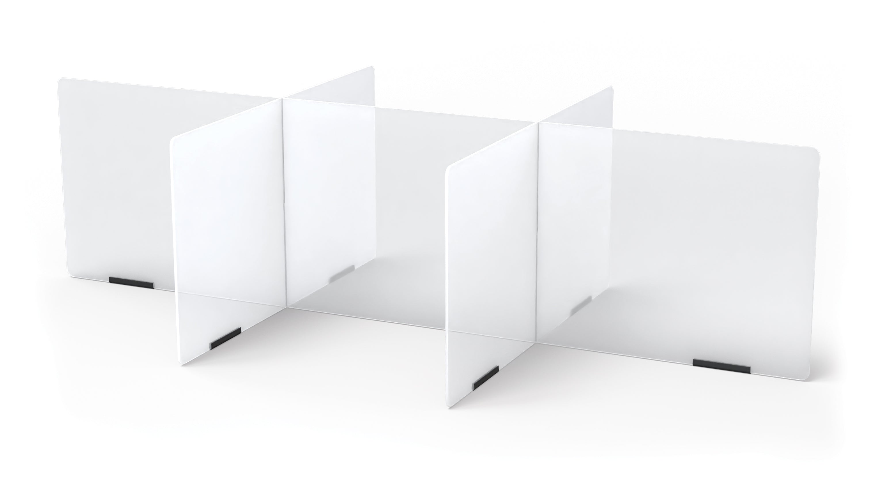 Clear Acrylic Table Divider - 6 Station Partition 58.5