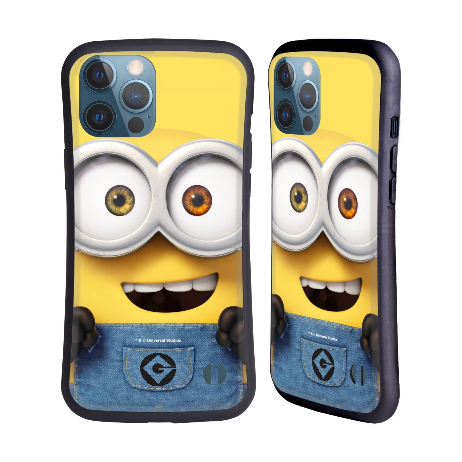 Officially Licensed Despicable Me Minions Bob Hybrid Case for iPhone 13 Pro Max - Full Face Protection, Shockproof & Slim Design - Perfect for Minions Fans, Daily Use, Travel & Gifts