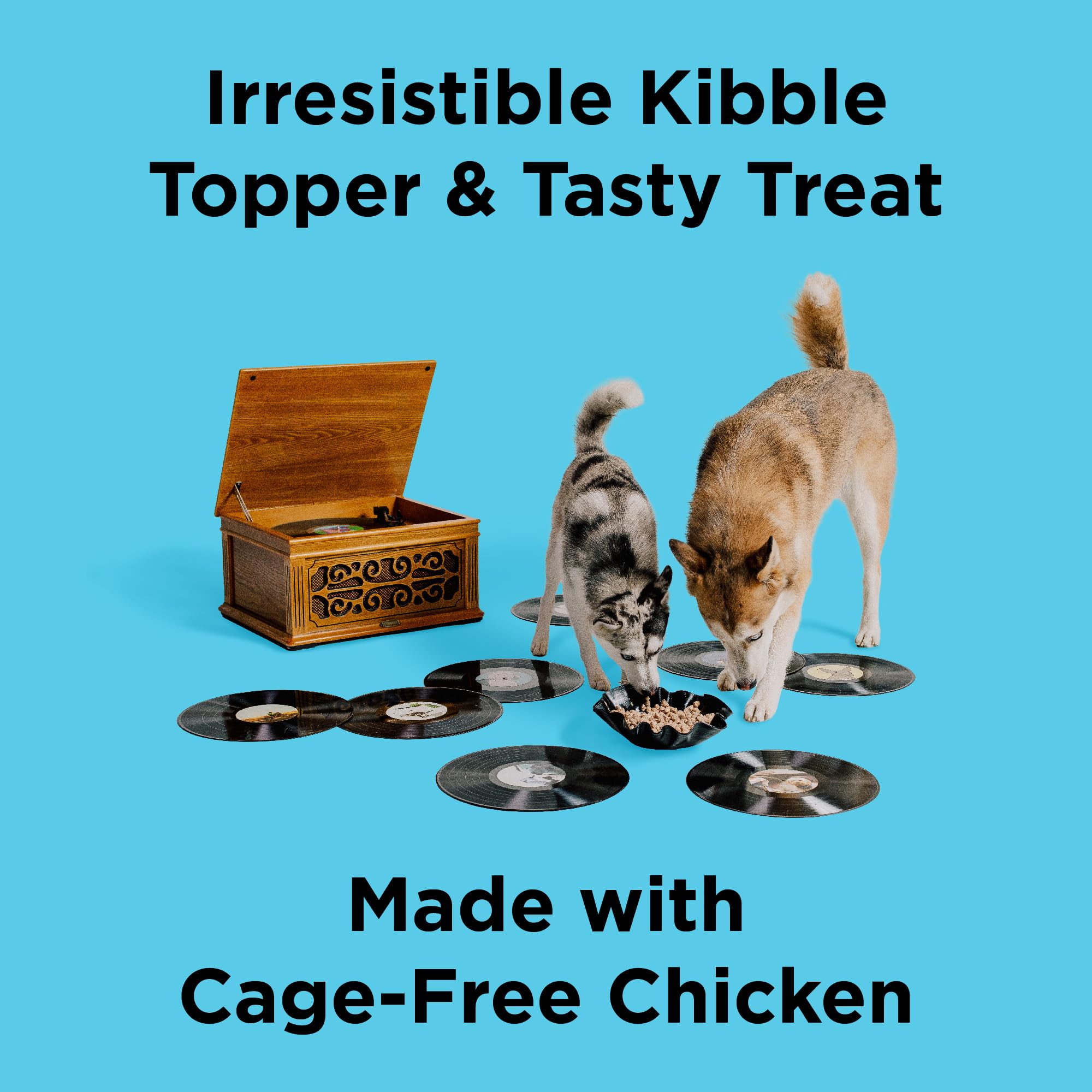 BIXBI Liberty Freeze Dried Dog Food Topper & Treat - Chicken Recipe, 4.5oz | 98% Meat & Organs | USA Made Raw Dog Food Enhancer | Perfect for Kibble Topping, Training Rewards & Travel Snacks