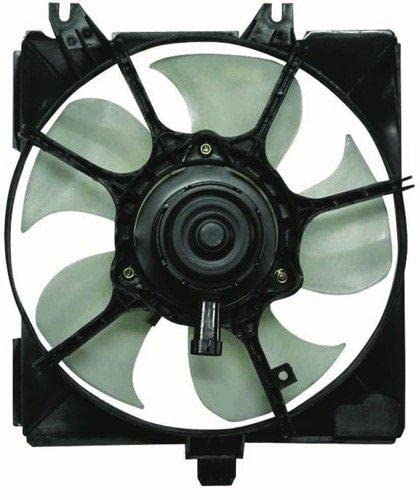 GO-PARTS Radiator Cooling Fan Assembly for 1978-1999 Dodge Neon - Left Driver Side, Automatic Transmission, Electric Fan with AC, CH3115101 Replacement Part - Perfect for Engine Cooling & Overheating Prevention