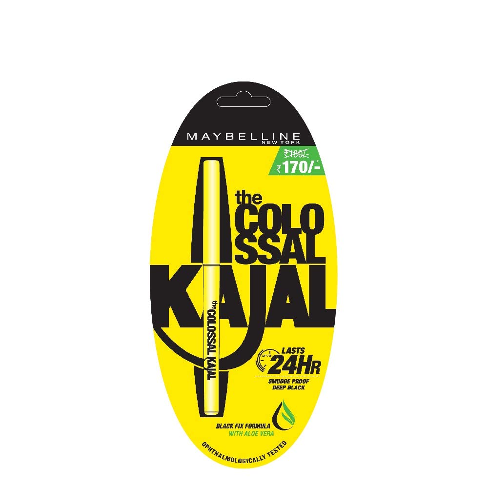 Maybelline New York Colossal Kajal Eyeliner (Black, 0.35g) + Bold Eyeliner (Black, 3g) + Volume Express Washable Mascara (Glam Black, 10.7ml) - 3-Piece Eye Makeup Set for Dramatic Smoky Eyes & Everyday Glam Looks