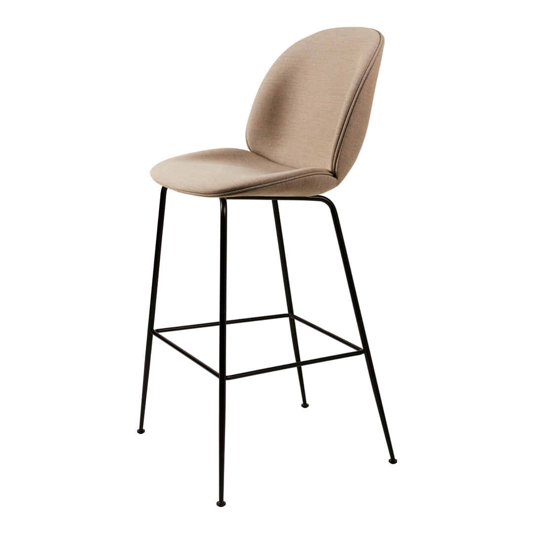 Beetle Bar Chair - Fully Upholstered Counter Stool with Back Support | Modern Kitchen Island Seating, Breakfast Nook & Home Bar Decor