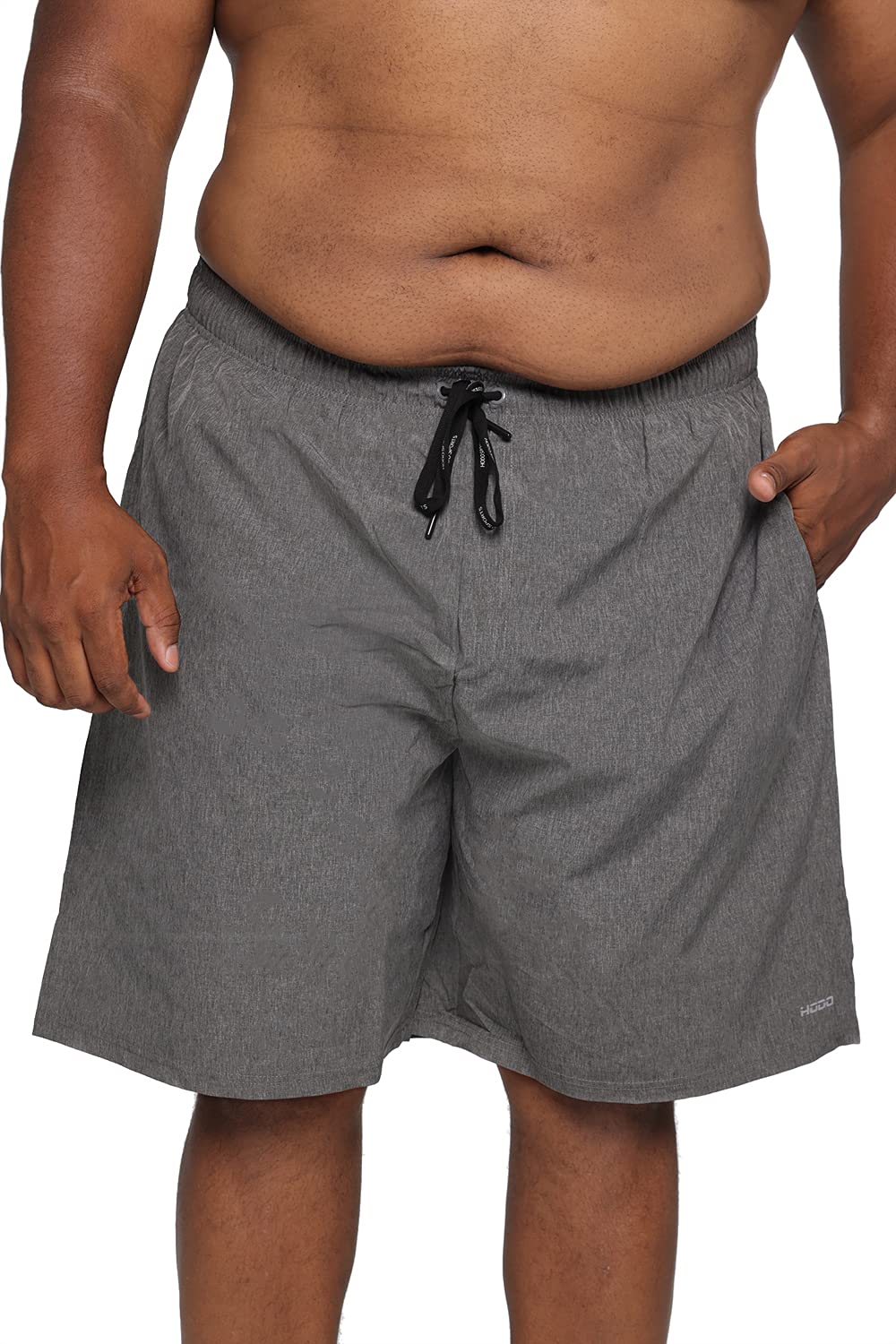 HOdo Men's Big and Tall Swim Trunks 2X-6X - Quick Dry Swim Shorts with Pockets for Beach, Pool & Water Sports