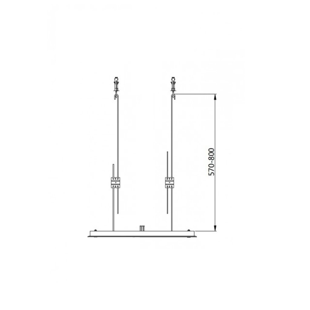Devon 2-Way Shower System with Handheld Showerhead and Wall Mount Column - 12