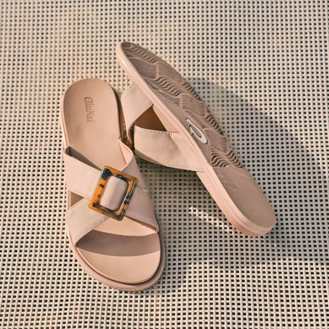 La'i Slide Taupe - Comfortable & Stylish Women's Slides for Beach, Pool, and Casual Wear