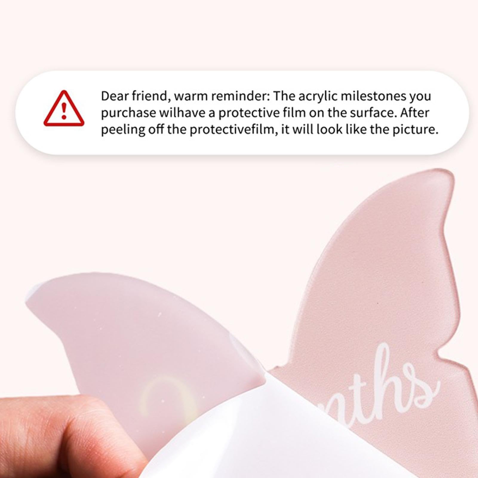 Acrylic Pregnancy Journey Monthly Markers - 1-12 Months Baby Milestone Cards with 'Hello' Sign | First Year Keepsake for Newborn Photo Shoots & Baby Memory Books