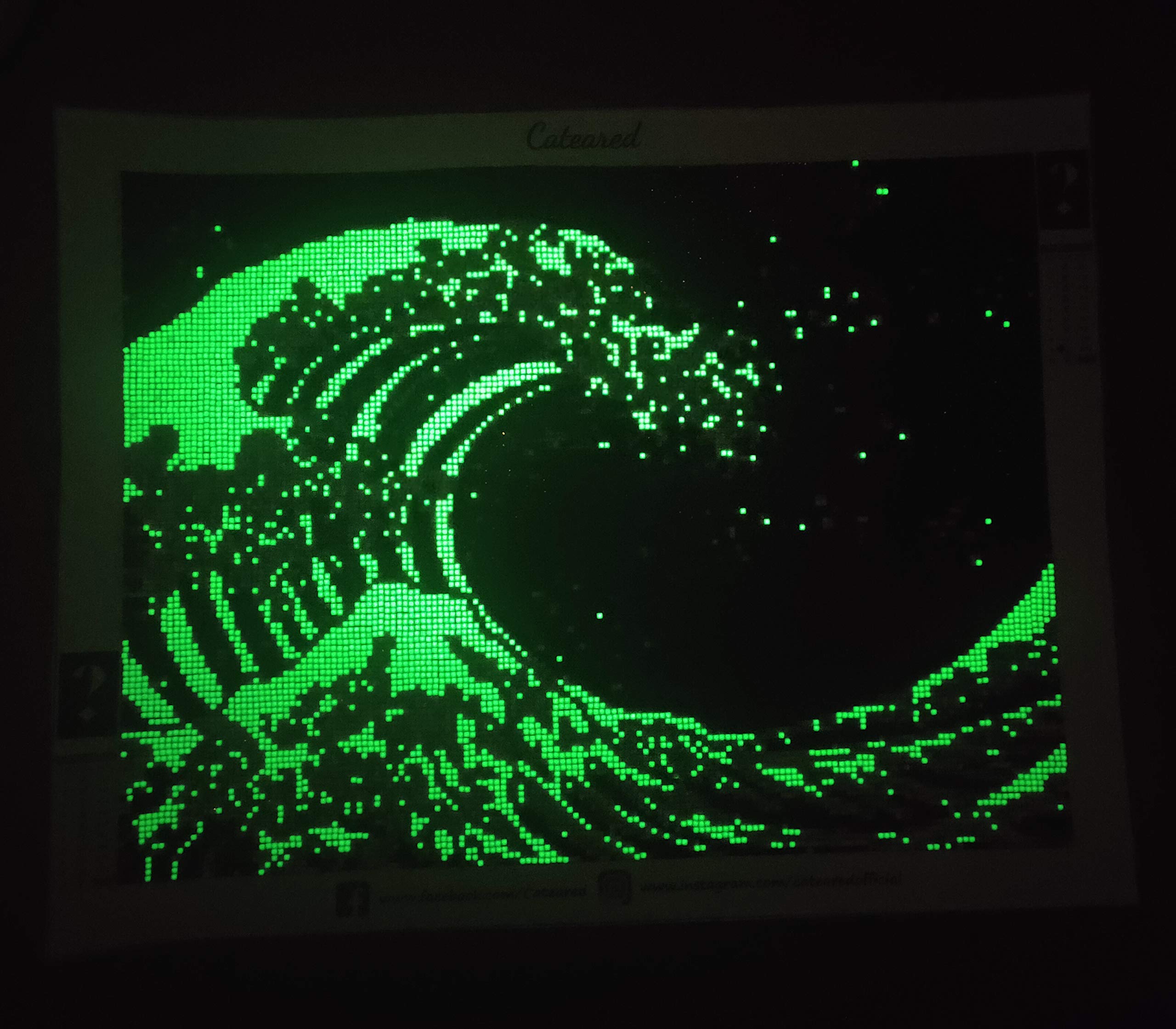 5,000pcs Glow in The Dark Diamond Painting Beads - Square Resin Replacement Drills for DIY Diamond Art Kits (White) - Perfect for Home Decor, Gifts & Craft Projects