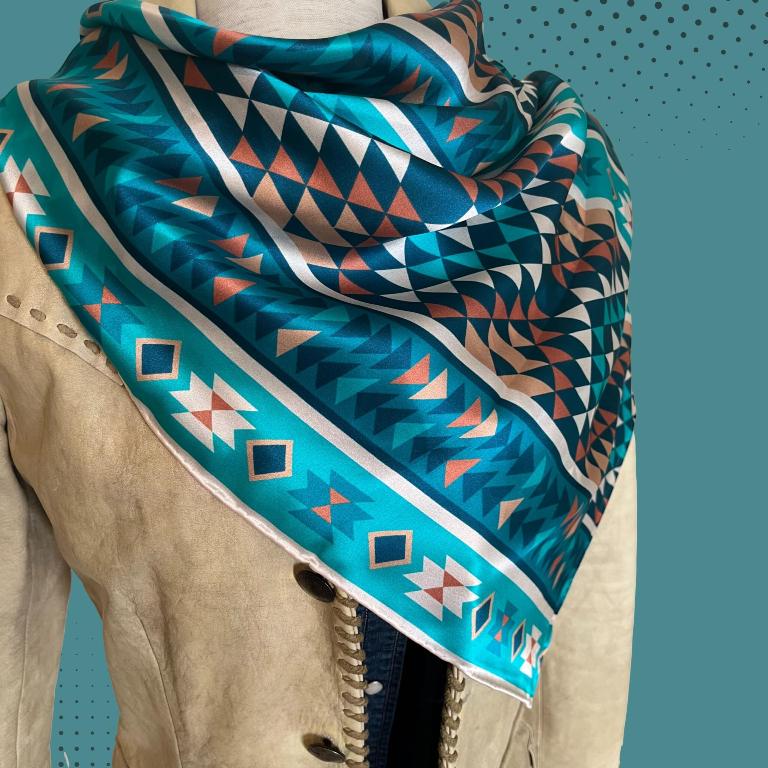 Premium 100% Silk Wild Rags Scarf for Men & Women - Western Cowboy Bandana Neckerchief Fashion Accessory | Perfect for Rodeo, Horse Riding & Outdoor Adventures