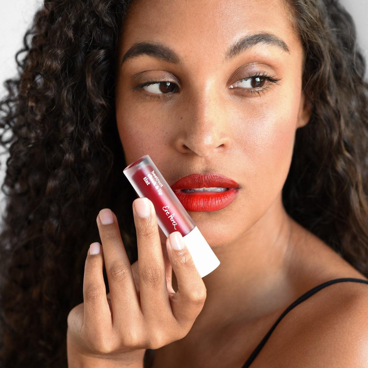 Natural Beetroot Cheek & Lip Tint - Vegan, Long-Lasting Blush & Lip Stain for a Healthy Glow | Perfect for Everyday Makeup & Special Occasions