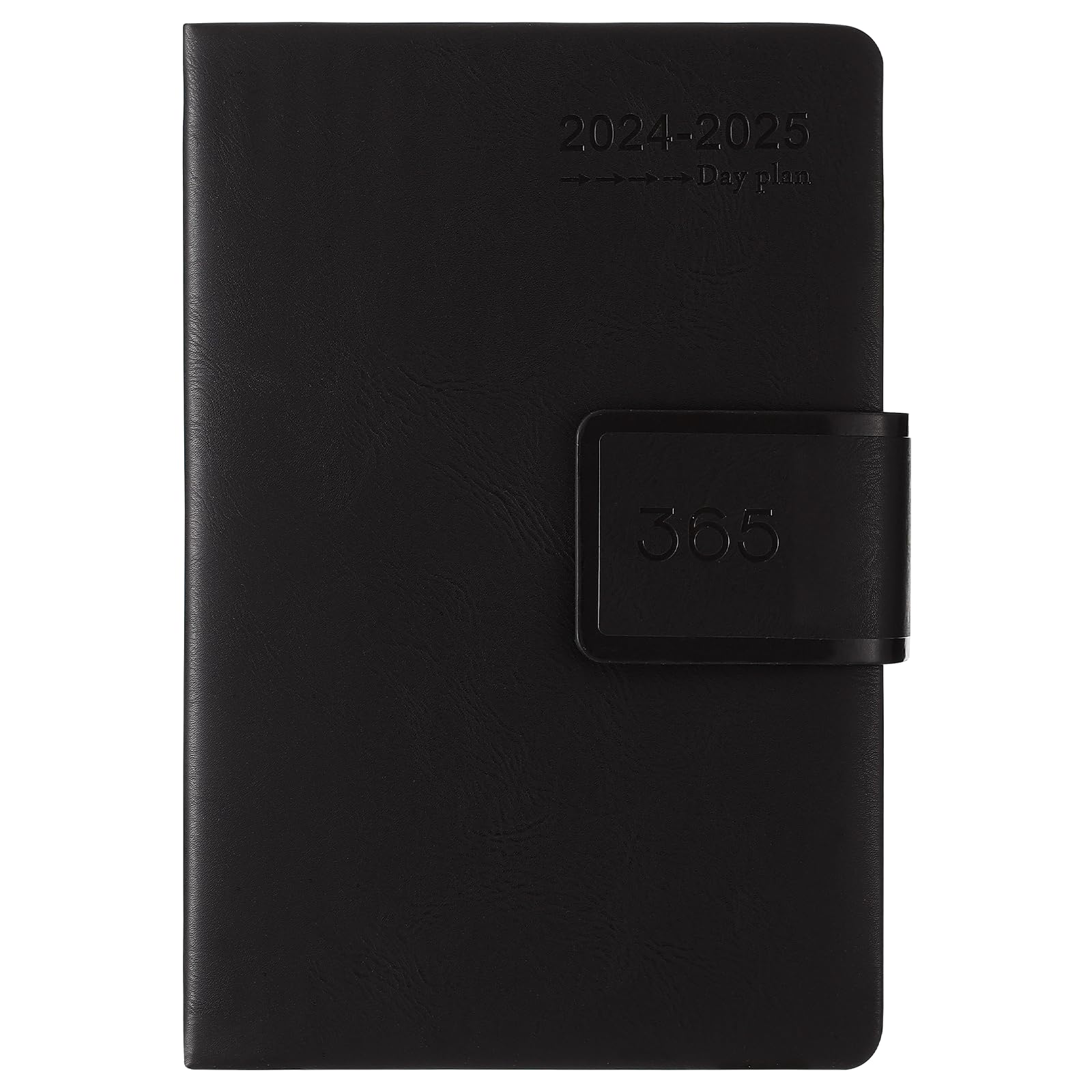 2024-2025 Daily Planner A5 Size | Mid-Year Academic Planner from 07/2024 to 06/2025 | Hard Cover with Colorful Monthly Tabs | Includes Pen Loop, Bookmark & Inner Pocket | Black | Perfect for Students, Professionals & Organizing Schedules