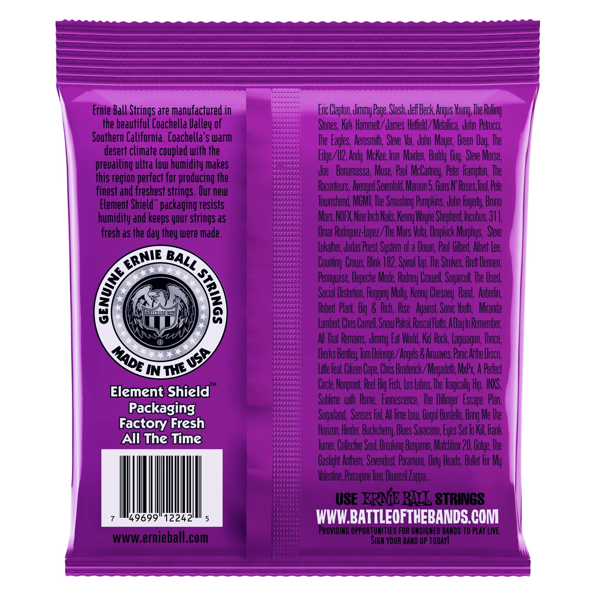 Ernie Ball RPS Power Slinky Electric Guitar Strings - Custom Gauge 11-48 (Pack of 12) - P02242 - Perfect for Rock, Metal & Heavy Playing Styles