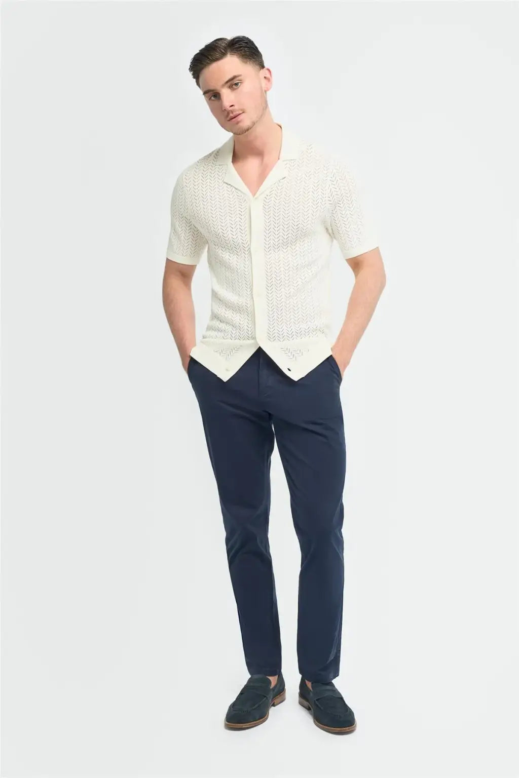 Cavani Men's Casual Short Sleeve Knit Shirt - Breathable Summer T-Shirt for Outdoor Activities & Daily Wear