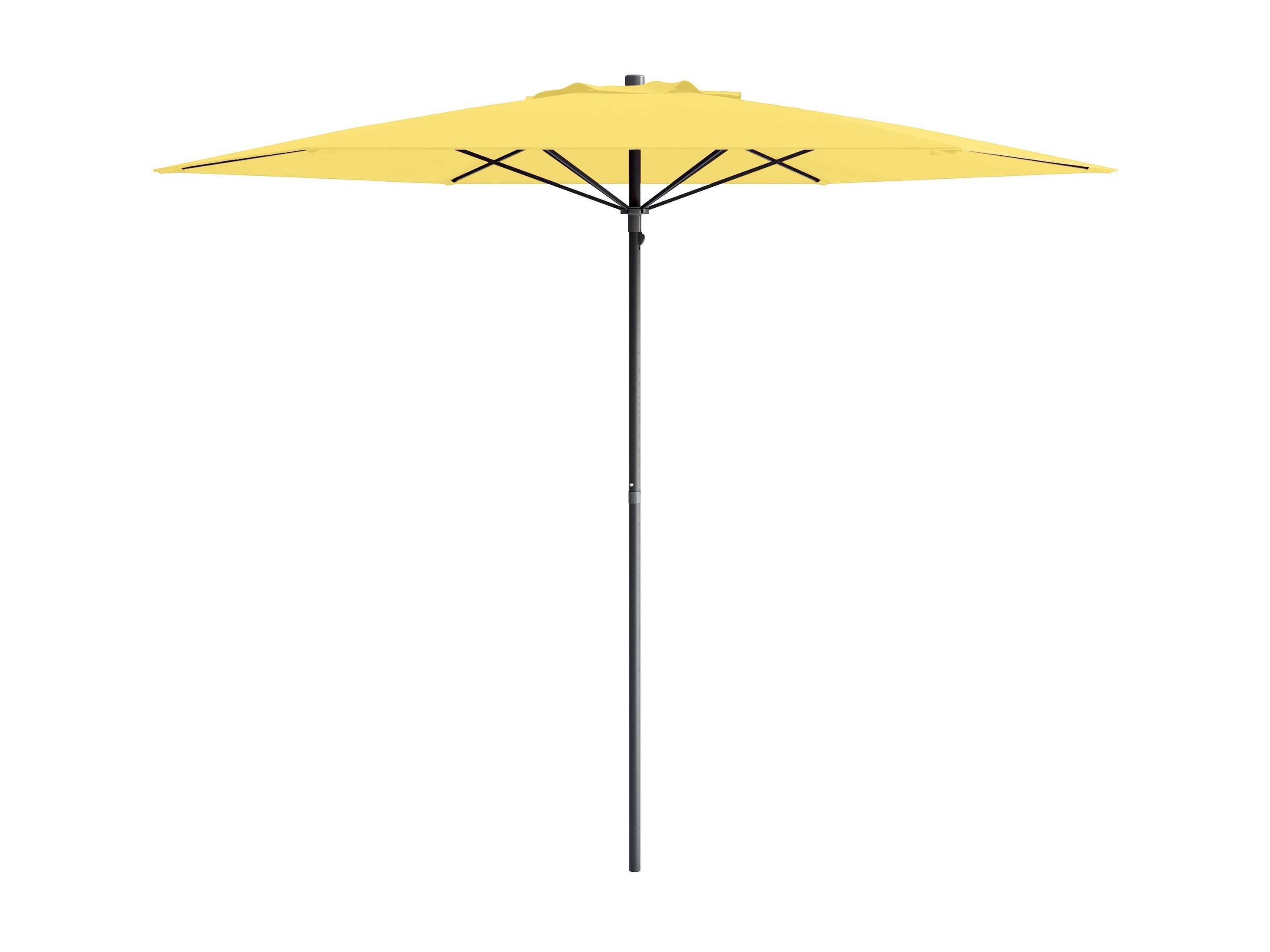 7.5ft Yellow Beach Umbrella - UV Protection, Windproof, Portable Sun Shade for Outdoor, Pool, Sand and Summer Vacation - Perfect for Beach, Picnic, Backyard and Patio