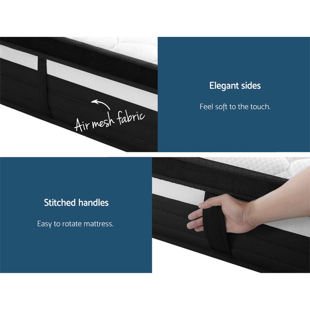 Extra Firm Regine Series Euro Top Mattress 28CM Thick King Single - Premium Support for Back Pain Relief, Ideal for Side Sleepers & Hot Sleepers, Perfect for Master Bedrooms & Guest Rooms