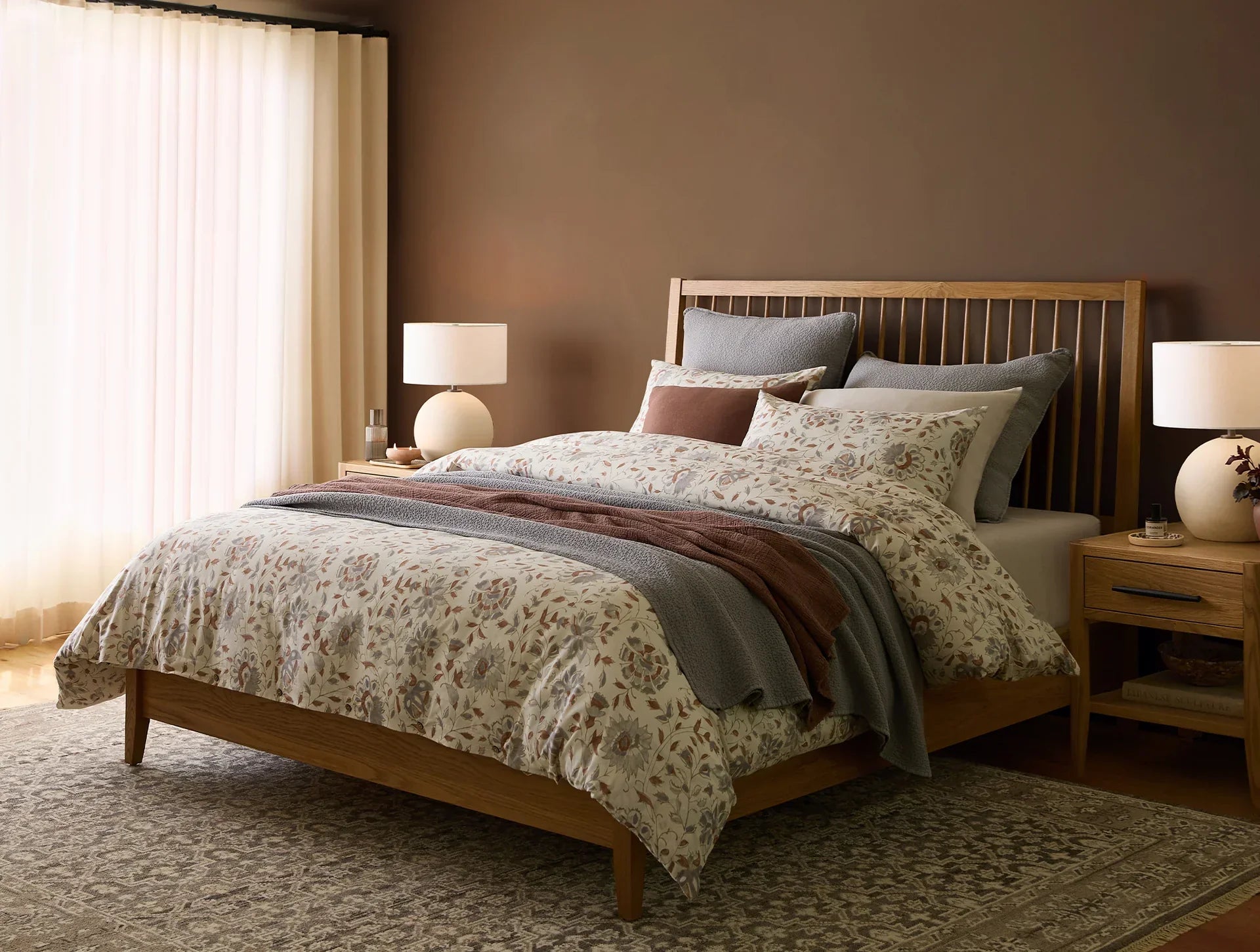 Coyuchi Rejuvenation Flora Organic Print Duvet Cover - 100% Organic Cotton Bedding Set for Eco-Friendly Home Decor | Perfect for Master Bedroom, Guest Room & Sustainable Living